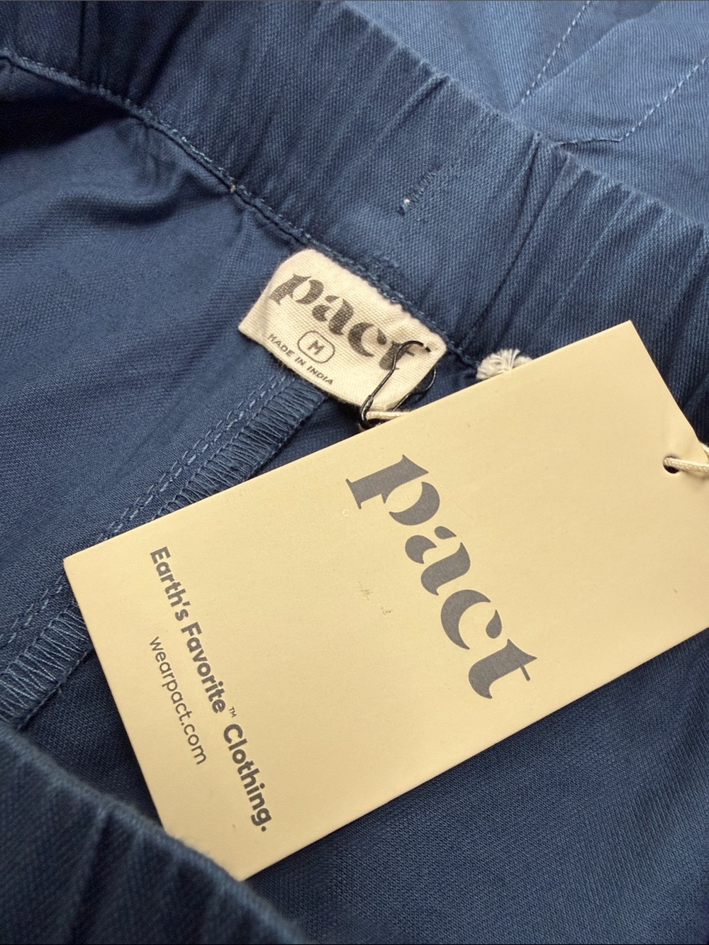 PACT NWT Daily Twill Skirt in Organic Cotton Size M Franch Navy - Picture 6 of 9